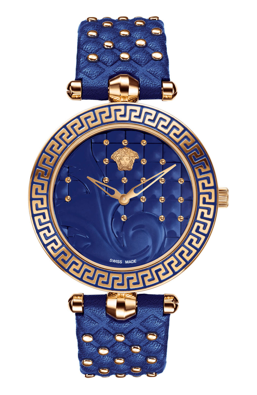 Versace QUARTZ watch 762.3 BLUE ENAMELED DIAL - Click Image to Close